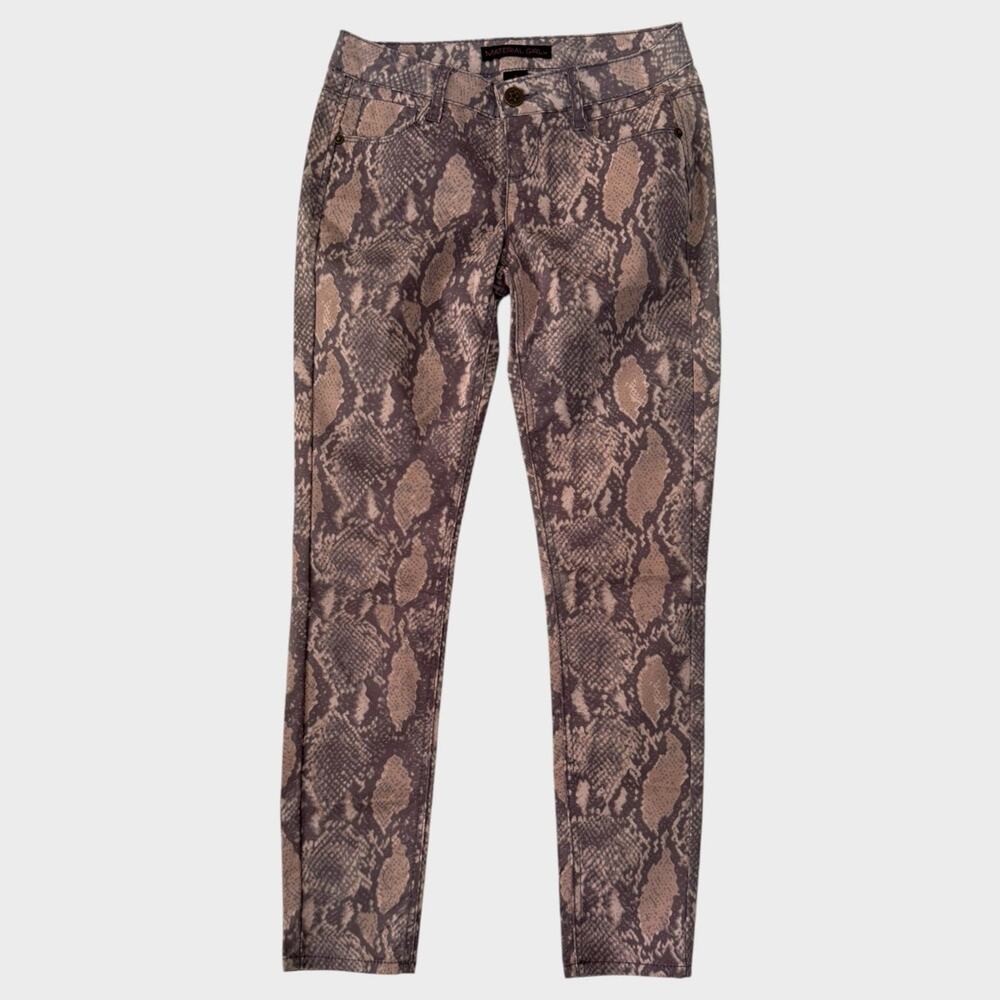 Material Girl Snake Print Ankle Pants Size 3